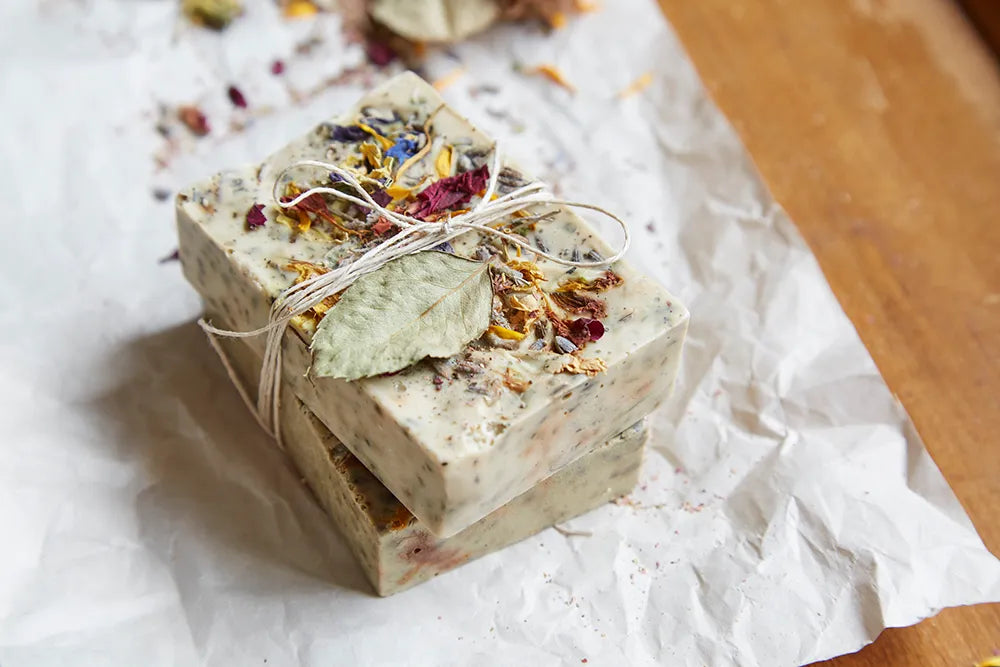 DIY White Rose Tea Infused Soap