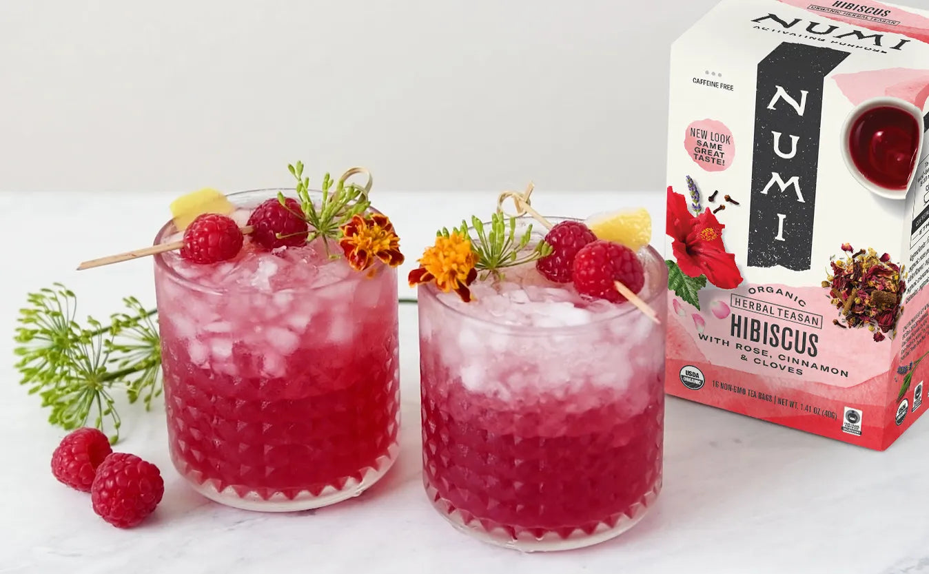 Hibiscus Raspberry Mocktail