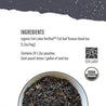 Classic Black Iced Tea Ingredients list and organic certification
