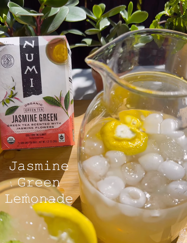 Numi's Jasmine Green Lemonade Mocktail