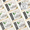 Pattern of Numi Organic Tea Breakfast Blend tea bags with visible branding.