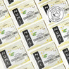 Multiple Numi Chamomile Lemon tea bags on a white background