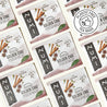 Numerous Numi Golden Chai tea bags with a plastic-free logo on a white background