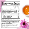 The supplement facts for Numi's Immune Boost dietary supplement tea